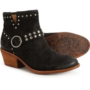 NEW SOFFT Suede Allene II Western Comfort Booties Black for women